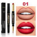 2 IN 1 Lip Liner Waterproof Matte Lipstick Pencil Contour Tint Sexy Red Matte Long Lasting Moisturizer Lipliner Cosmetics TSLM1