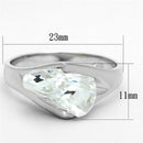 Cheap Sterling Silver Rings LOS650 Silver 925 Sterling Silver Ring with CZ