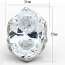 Silver Wedding Rings LOS668 Silver 925 Sterling Silver Ring with CZ