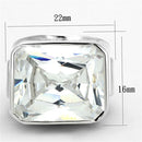 Silver Wedding Rings LOS670 Silver 925 Sterling Silver Ring with CZ