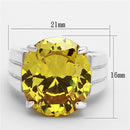 Silver Wedding Rings LOS677 Silver 925 Sterling Silver Ring with CZ