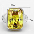 Silver Wedding Rings LOS680 Silver 925 Sterling Silver Ring with CZ