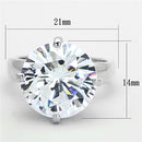 Silver Wedding Rings LOS681 Silver 925 Sterling Silver Ring with CZ