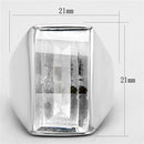 Silver Wedding Rings LOS690 Silver 925 Sterling Silver Ring with CZ