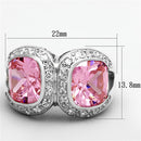Silver Wedding Rings LOS697 Silver 925 Sterling Silver Ring with CZ
