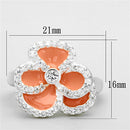 Silver Wedding Rings LOS725 Silver 925 Sterling Silver Ring with CZ