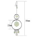 Silver Dangle Earrings LOS791 Silver 925 Sterling Silver Earrings with Synthetic