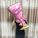 Large Helium Foil Balloon Whisky Beer Balloon Wedding Birthday Party Decorations Adult Kids Baby Ballons Event Party Air Globos