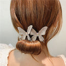 MISANANRYNE Flower Wedding Bridal Rhinestone Head Artifact Flower Hair Bud Tied Half Ball Pins Clips Women Hair Accessory