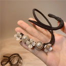 MISANANRYNE Flower Wedding Bridal Rhinestone Head Artifact Flower Hair Bud Tied Half Ball Pins Clips Women Hair Accessory