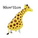 Mixed Walking Helium Balloon Cute Cat Dog Pet Dinosaur Birthday Party Baby Shower Decoration Children Toy