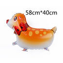 Mixed Walking Helium Balloon Cute Cat Dog Pet Dinosaur Birthday Party Baby Shower Decoration Children Toy