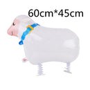 Mixed Walking Helium Balloon Cute Cat Dog Pet Dinosaur Birthday Party Baby Shower Decoration Children Toy