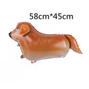 Mixed Walking Helium Balloon Cute Cat Dog Pet Dinosaur Birthday Party Baby Shower Decoration Children Toy