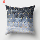 Nordic Style Geometric Printed Cushion Cover Polyester Throw Pillow Cases for Sofa Car Black Home Decorative Pillowcase 45*45cm