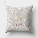 Nordic Style Geometric Printed Cushion Cover Polyester Throw Pillow Cases for Sofa Car Black Home Decorative Pillowcase 45*45cm
