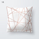 Nordic Style Geometric Printed Cushion Cover Polyester Throw Pillow Cases for Sofa Car Black Home Decorative Pillowcase 45*45cm