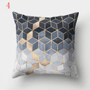 Nordic Style Geometric Printed Cushion Cover Polyester Throw Pillow Cases for Sofa Car Black Home Decorative Pillowcase 45*45cm