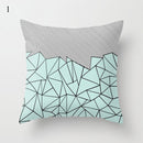 Nordic Style Geometric Printed Cushion Cover Polyester Throw Pillow Cases for Sofa Car Black Home Decorative Pillowcase 45*45cm