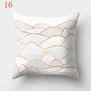 Nordic Style Geometric Printed Cushion Cover Polyester Throw Pillow Cases for Sofa Car Black Home Decorative Pillowcase 45*45cm