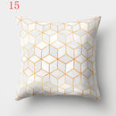 Nordic Style Geometric Printed Cushion Cover Polyester Throw Pillow Cases for Sofa Car Black Home Decorative Pillowcase 45*45cm
