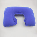 Portable Inflatable U Shape Neck Comfortable Pillow Office Air Cushion Airplane Driving Nap Support Head Rest Travel Pillow