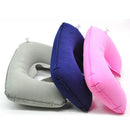 Portable Inflatable U Shape Neck Comfortable Pillow Office Air Cushion Airplane Driving Nap Support Head Rest Travel Pillow