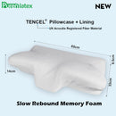 Purenlatex 14cm Contour Memory Foam Cervical Pillow Orthopedic Neck Pain Pillow for Side Back Stomach Sleeper Remedial Pillows