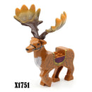 MOC City Animal Building Block Figures Goat Sheep Dog Lion Panda Cheetah Parrot DIY Farm Street View Accessories Bricks Toy Gift