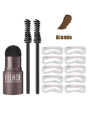 2022 One Step Shaping Kit Stamp Set Professional Brow Makeup Stick Hairline Contour Waterproof Stencil Eyebrow Stanp Template