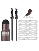 2022 One Step Shaping Kit Stamp Set Professional Brow Makeup Stick Hairline Contour Waterproof Stencil Eyebrow Stanp Template