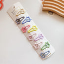 10pcs Snap Hair Clips for Girls Clip Pins BB Hairpins Color Metal Barrettes for Baby Children Women Girls Styling Accessories