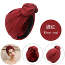 French Vintage Turban Hat Fashion Female Bandana Headband Women&