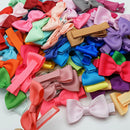 10pcs/lot Solid Color Grosgrain Ribbon Bowknot Kids Hair Clips Handmade Bows Baby Girls Barrettes Hairpins Photo Props Gifts