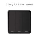 MOES 4 Gang Tuya ZigBee Wireless 12 Scene Switch Push Button Controller Battery Powered Automation Scenario for Tuya Devices