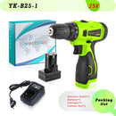 YIKODA 12V 16.8V 21V 25V Electric Screwdriver Cordless Drill Rechargeable Lithium Battery Mini Wireless Power Driver Tools