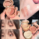 Highlight Rouge Makeup Brighten Silkworm Eyeshadow Palette Blush Contour Palette Matte Face Glitter Pigment Hairline Brow Powder