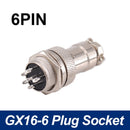 5/8" GX16 Aviation Circular Connector 2Pin3pin4pin 5pin6pin7pin8pin9pin10pin Male & Female Diameter 16mm L73 RS765 DF16 M16