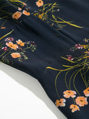 Dresses For Women 2022 Elegant Vintage Floral Dress Frill Sweetheart Neck Sleeveless Strap Tie Ruffle Hem Summer Beach Dress