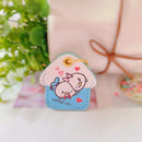 Kawaii Sanriod Accessories Kitty kuromi My Melody Cartoon Silicone Case Backpack Pendant Keychain Anime Toys for Girls Gifts