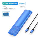 ORICO M2 SSD Enclosure NVMe 10Gbps PCIe SSD Box for M.2 NVMe NGFF SATA SSD Disk Tool Free M.2 SSD Case Built-in Metal Heat Sink