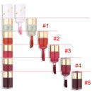 5 In 1 Matte Lipstick Kit Combo Strip Velvet Sexy Red Lip Tint Non-stick Cup Lip Gloss Lip Oil Makeup Lips Cosmetic Set