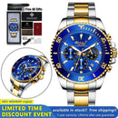 100%Original WISHDOIT Watch for Men TOP Brand Waterproof Sports Stainless Steel Chronograph 2021New Fashion Luxury Wristwatches
