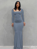BOOFEENAA Strap Backless Long Maxi Dresses Party Club Vacation Outfits for Women Sexy Casual Summer Dress 2022 Wholesale C85CZ24