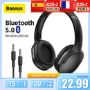 Baseus D02 Pro Wireless Headphones Bluetooth Earphone 5.0 Foldable Headset Sport Headphone Gaming Phone Fone Bluetooth Earbuds