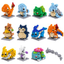 Pokemon Small Building Pokemon Blocks Small Cartoon Picachu Animal Model Education Game Graphics Pokemon Toys For Kids Birthday
