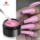 MSHARE 10ml Milky White Builder Nail Extension Gel Self leveling Nails Quick Building Clear Pink Nail Tips UV Led Gel Soak Off