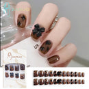 Fake Nails Art Nail Tips Press on False with Designs Set Full Cover Artificial Short Packaging Kiss Display Clear Tipsy Stick