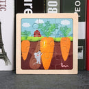 11X11CM Kids Wooden Puzzle Toy Vehicle Animal Jigsaw Cartoon Animal Traffic Tangram Toys Educational Toys Puzzles for Kids Gifts