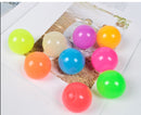 4-pcs Luminous Sticky Target To Vent Artifact Ball Sticky Wall Ball Suction Top Ball Toy Then Throwing Decompression Ball